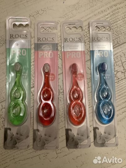 Новая Зубная щётка R.O.C.S. Pro Baby от 0 до 3 лет