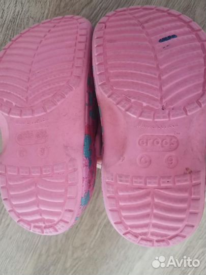 Классные утеплённые сабо Crocs, С9