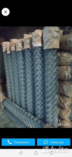 Забор сетка рабица