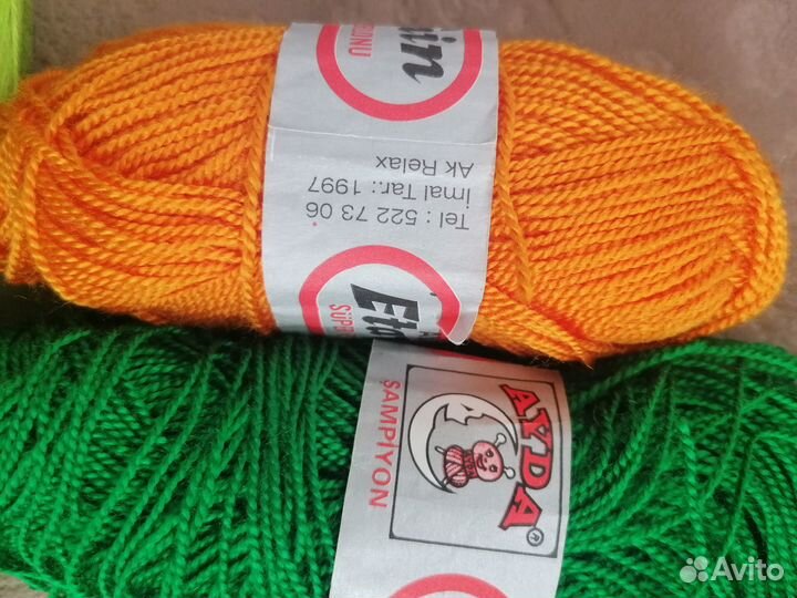 Нитки вязальные х/б для рукодельниц