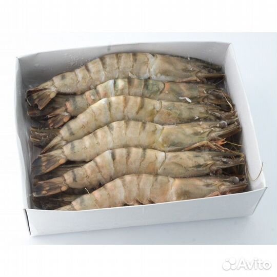 Креветки Тигровые Черные с/г 13-15шт 1кг