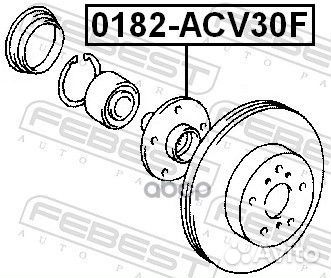 Подшипник ступицы колеса febest 0182-ACV30F (43