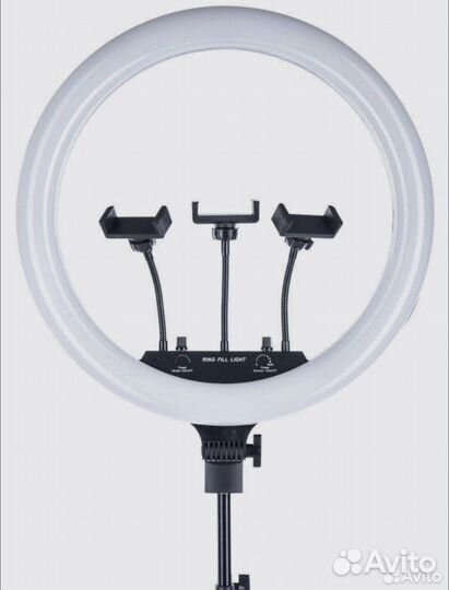 Селфи кольцо 45 см + штатив 2,1м RGB LED MJ18