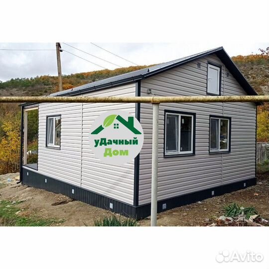 Каркасный дачный дом 6х6