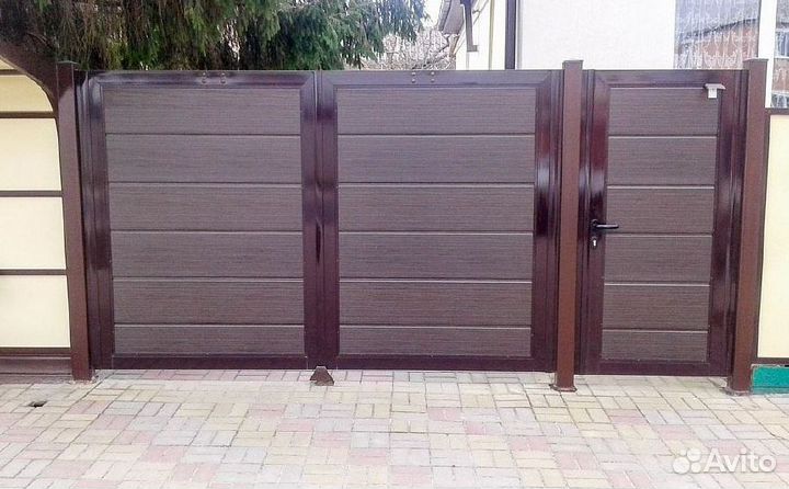Ворота распашные под ключ. Ворота распашные