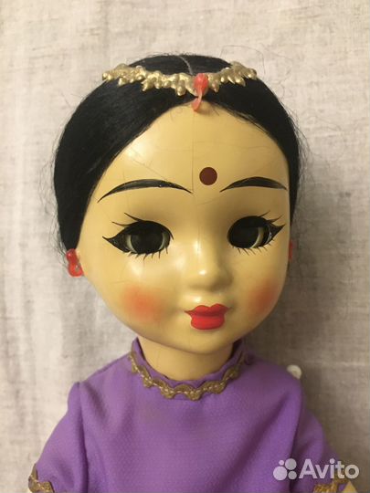 Кукла СССР, индианка,Ивановская фабрика игрушки