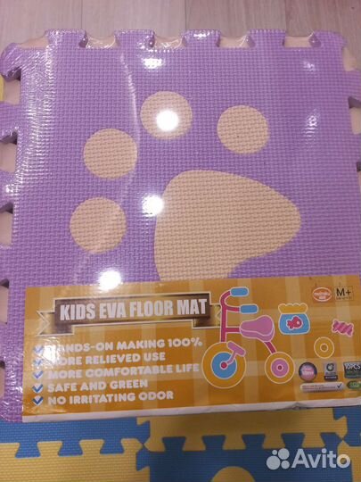 Детский коврик пазл 20 элементов новый