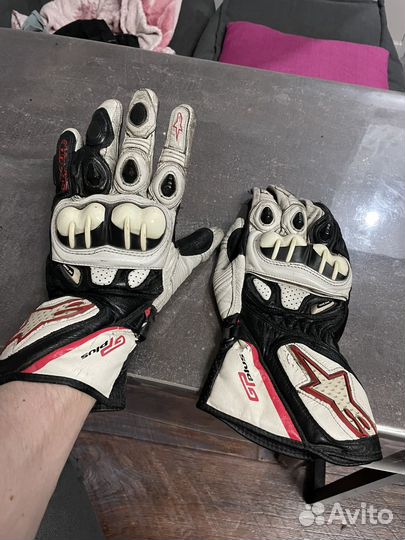 Мото перчатки кожа alpinestars gp plus
