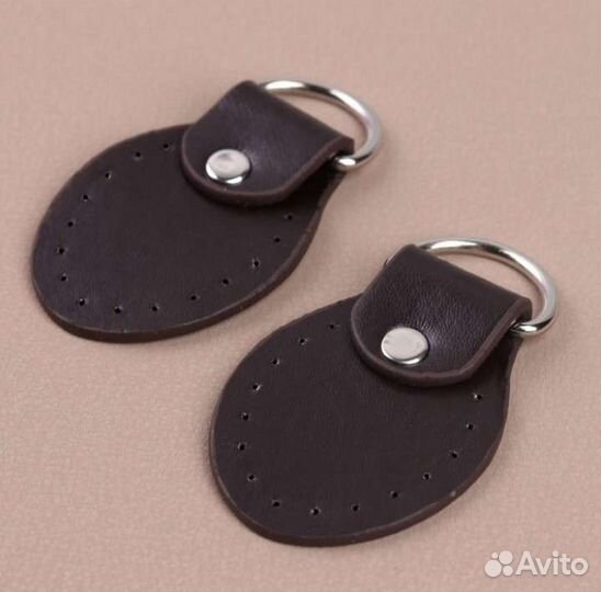 Петля пришивная для сумки, с полукольцом