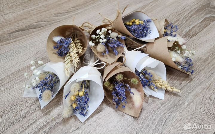 Букет - комплимент из сухоцветов