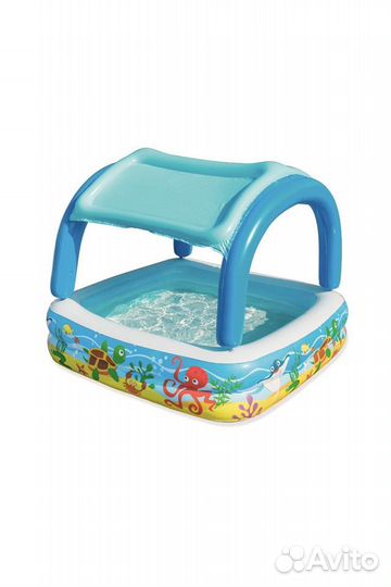 Детский надувной Бассейн bestway с навесом