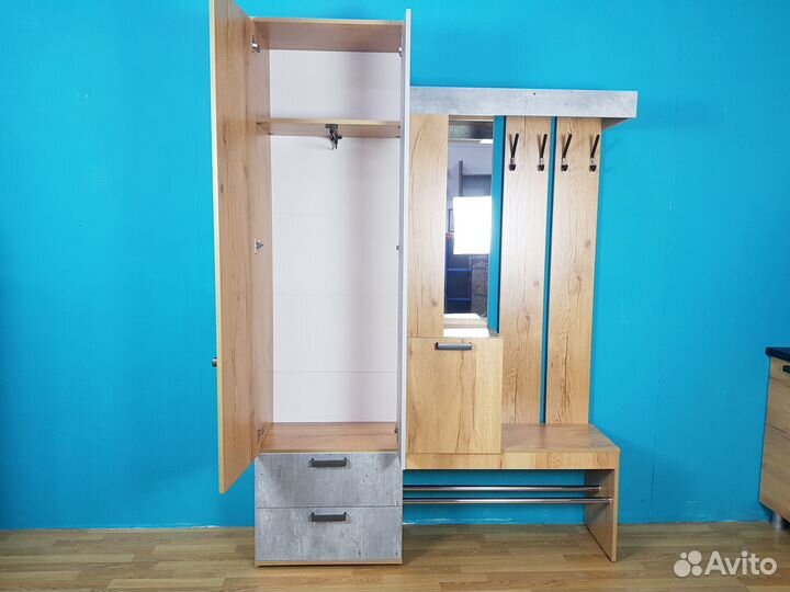 Прихожая Крафт Бетон 1,5 метра