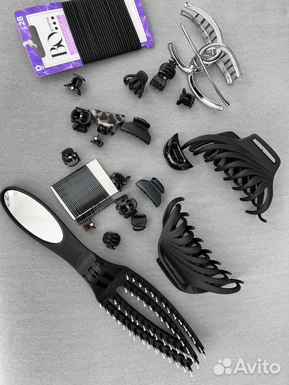 Расческа Olivia Garden, заколки, резинки