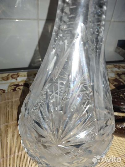 Графин СССР хрусталь толстое стекло
