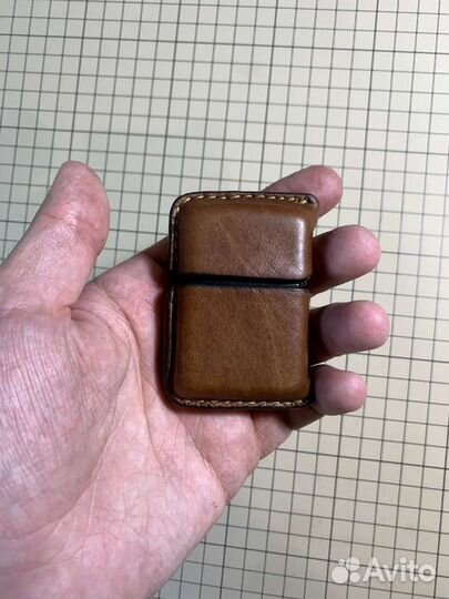 Чехол для зажигалки Zippo из натуральной кожи