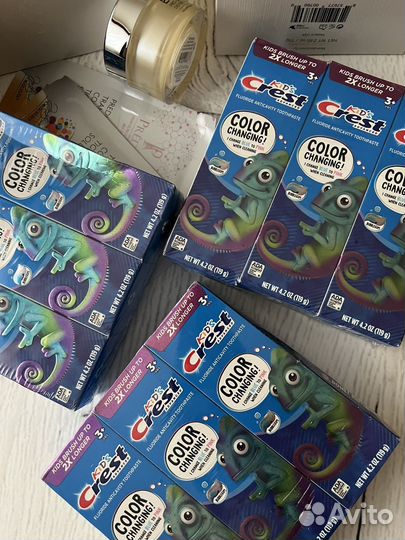 Детская зубная паста crest