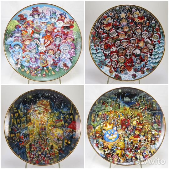 Тарелки серии Кошки Билл Белл