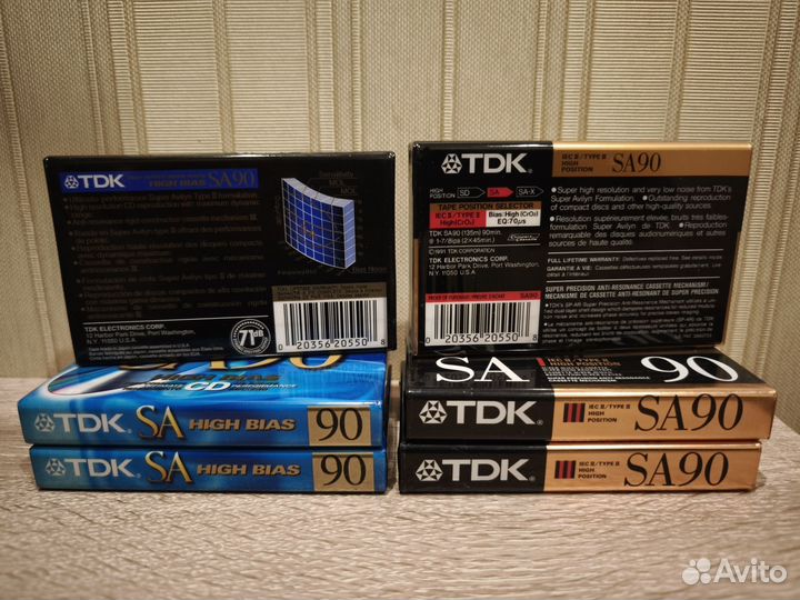 Болванки TDK SA 90 одним лотом