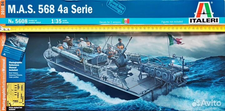 1/35 торп. катер M.A.S 568 4a. Italeri 5608