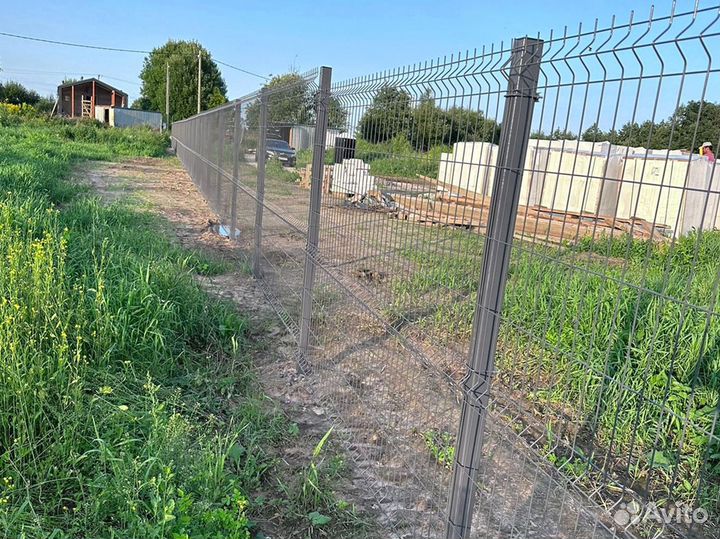Забор из 3Д сетки под ключ