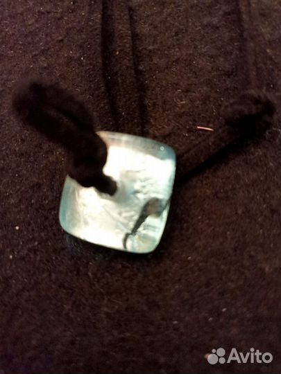 Подвеска стеклянный кубик, винтаж, новый