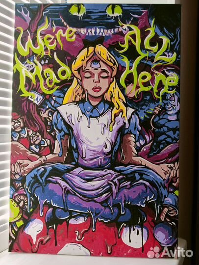 Картина акрилом на холсте 