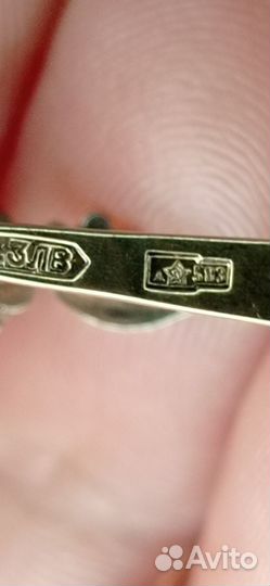 Золотые серьги 583