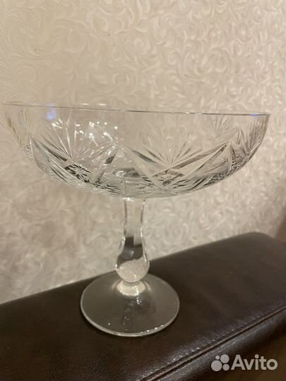 СССР винтажный Хрусталь резной посуда