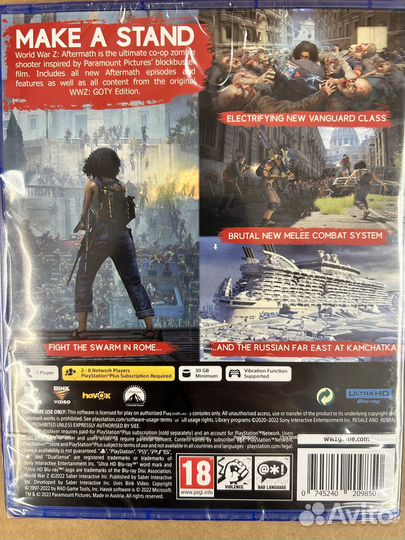 World War Z: Aftermath диск для PS5 новый