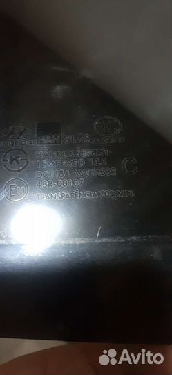 Hyundai getz стекло боковое заднее правое