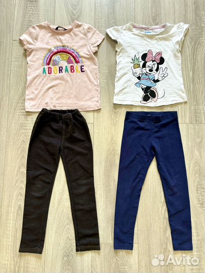 Вещи пакетом для девочки 110 116
