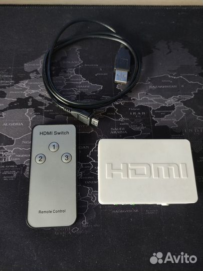 Hdmi сплиттер разветвитель 3x1