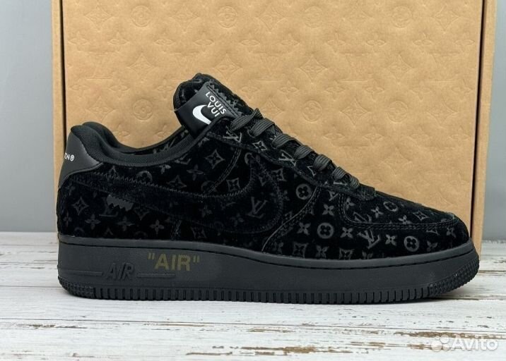 Кроссовки Louis Vuitton Nike Air Force Low Black