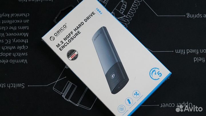 Внешний алюминиевый usb - m2 ssd корпус orico PWM2