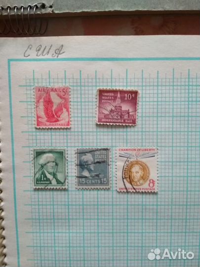 Почтовые марки США 1960-1965