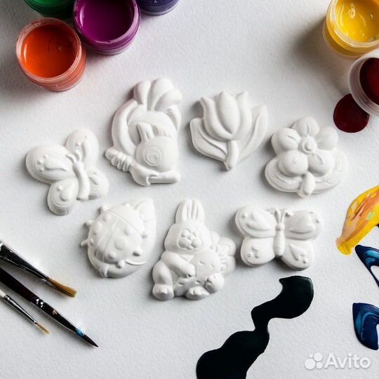 Фигурки из гипса для раскрашивания 3д раскраска