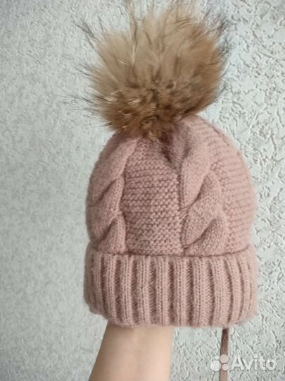 Шапка зимняя для девочки 50 52