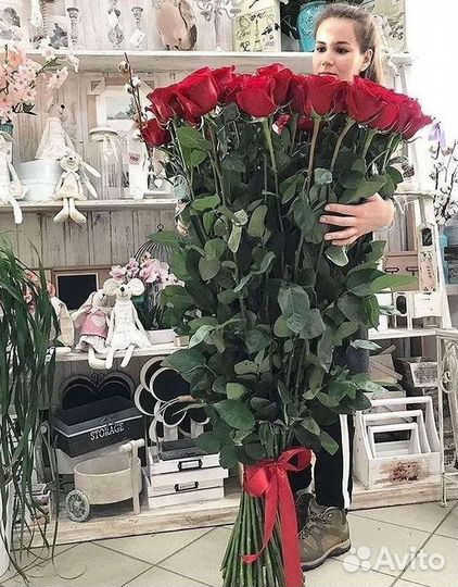Высокие розы Гигантские розы Доставка цветов