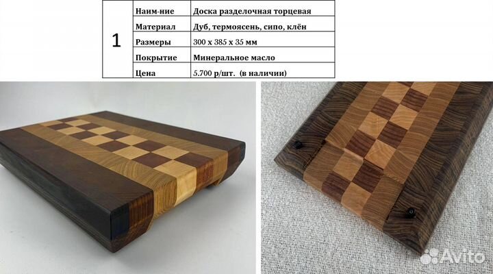 Разделочные и сервировочные доски