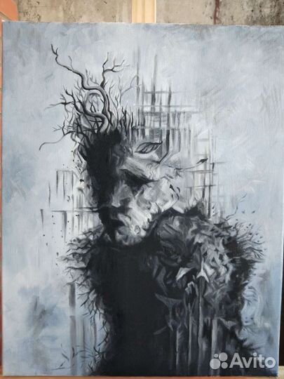 Мистическая картина. Масло, холст