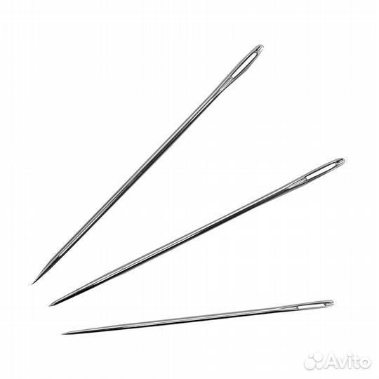 Из-200903 Набор игл швейных ручных № 3 никелированных, 10 упак