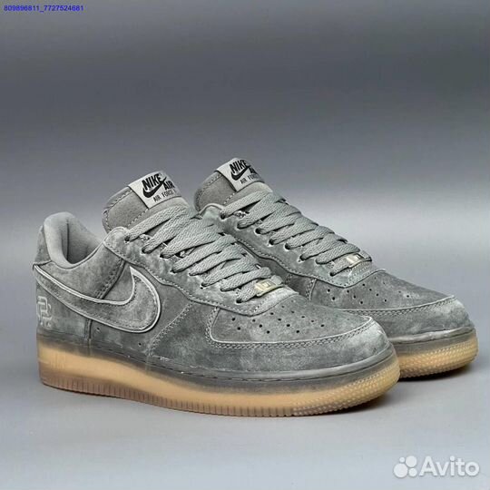 Кроссовки Nike Air Force 1 Серые (Арт.53336)