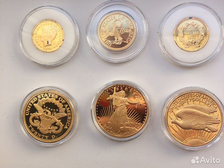 Монеты Копии с сертификатами