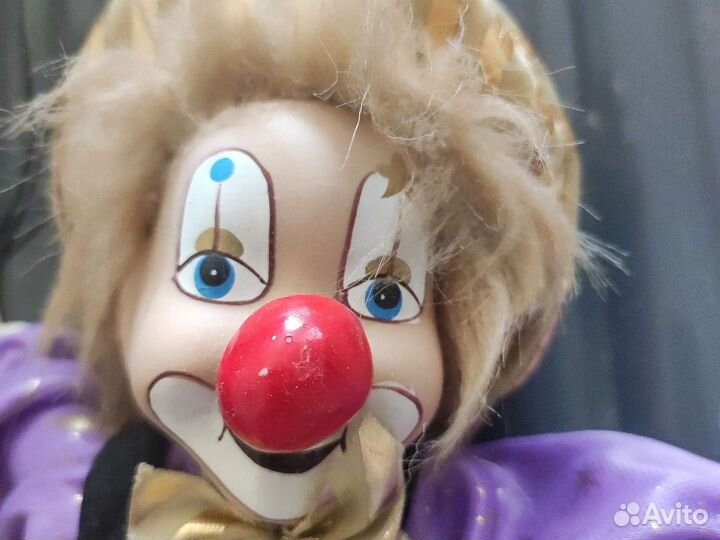 Кукла клоун с веревочным управлением