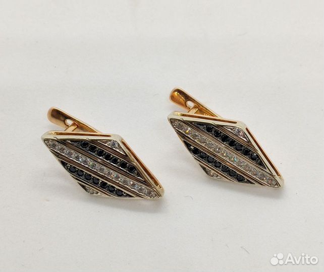 Серьги золотые