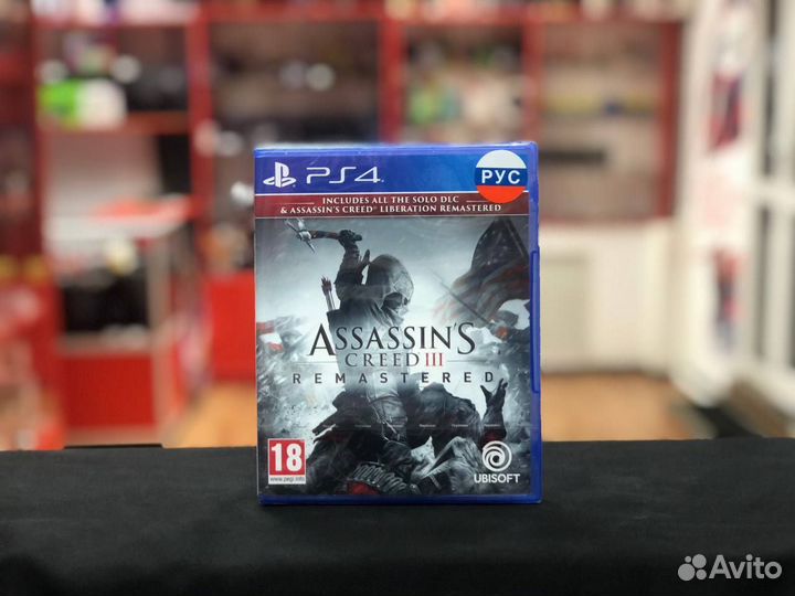 Диск PS4 Assassins Creed3 Remastered Rus (Новый)