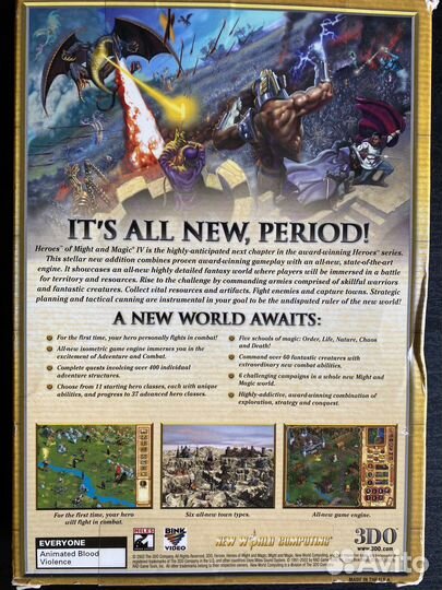 Heroes of Might and Magic IV PC box 2002