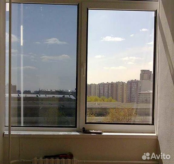 Окно с тонированным стеклопакетом