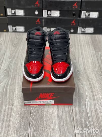 Кроссовки Air Jordan 1 Patent Bred (41-45)