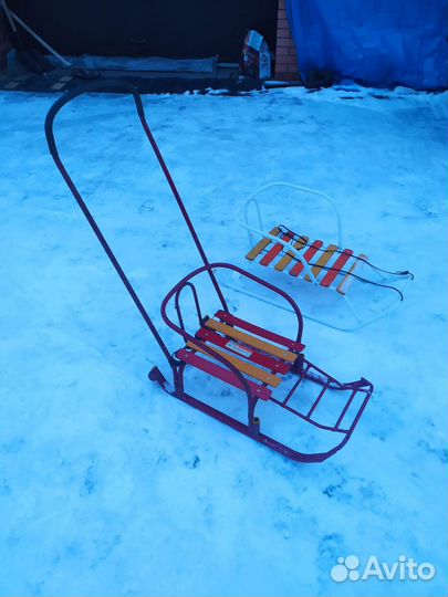 Детские санки на колесах